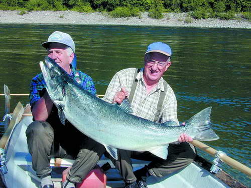 losos atlantský o hmotnosti 20,8 kg